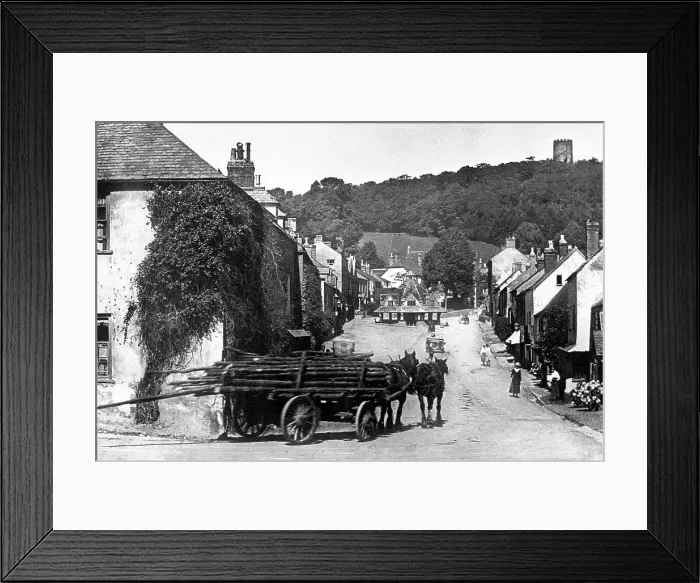 Framed Print : Dunster early 1900's Framed Print : Dunster early 1900's