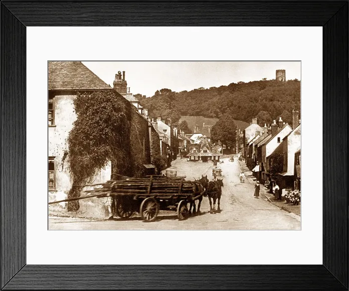 Framed Print : Dunster early 1900s Framed Print : Dunster early 1900s