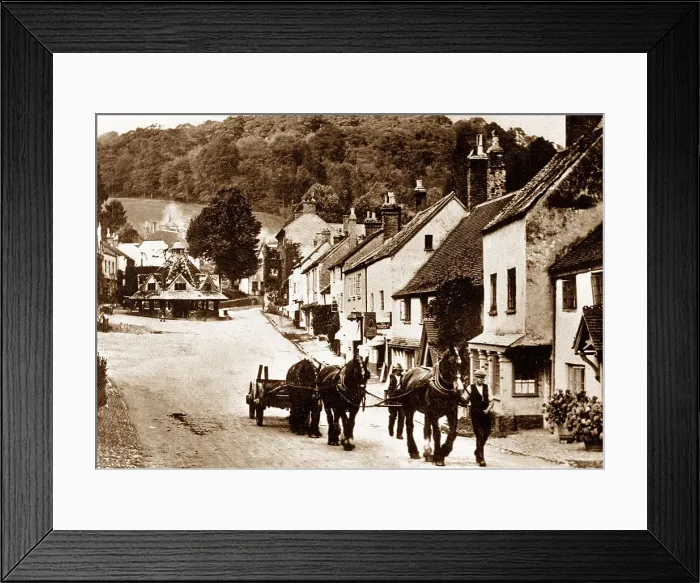 Framed Print : Dunster early 1900s Framed Print : Dunster early 1900s
