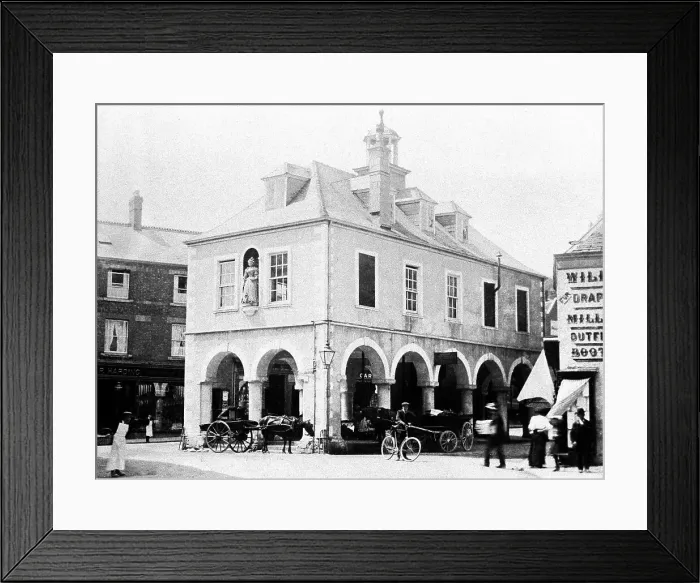 Framed Print : Market Hall, Dursley early 1900's Framed Print : Market Hall, Dursley early 1900's