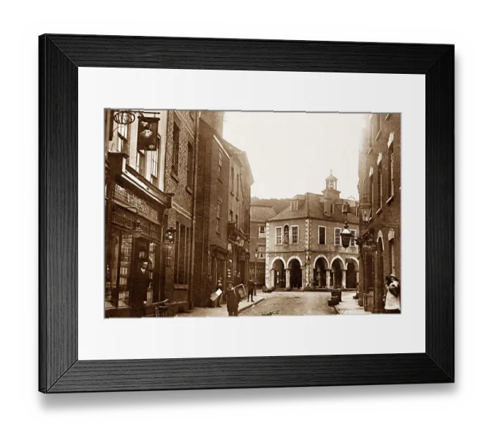 Framed Print : Dursley Long Street early 1900s Framed Print : Dursley Long Street early 1900s