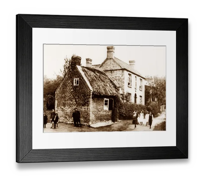 Framed Print : Old cottage, Lowdham early 1900's Framed Print : Old cottage, Lowdham early 1900's