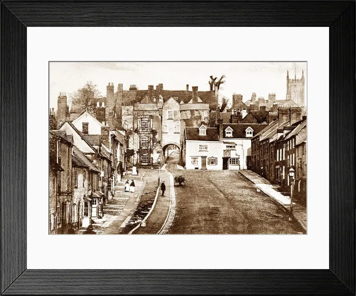 Framed Print : Broadgate, Ludlow early 1900's Framed Print : Broadgate, Ludlow early 1900's