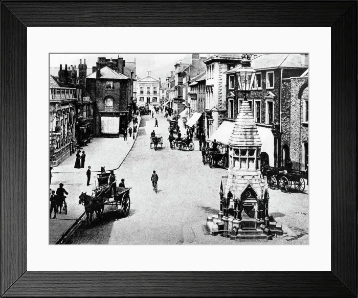 Framed Print : Luton George Street Victorian period Framed Print : Luton George Street Victorian period