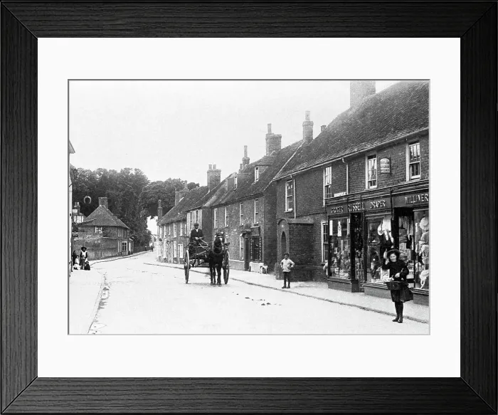 Framed Print : Lydd High Street early 1900s Framed Print : Lydd High Street early 1900s