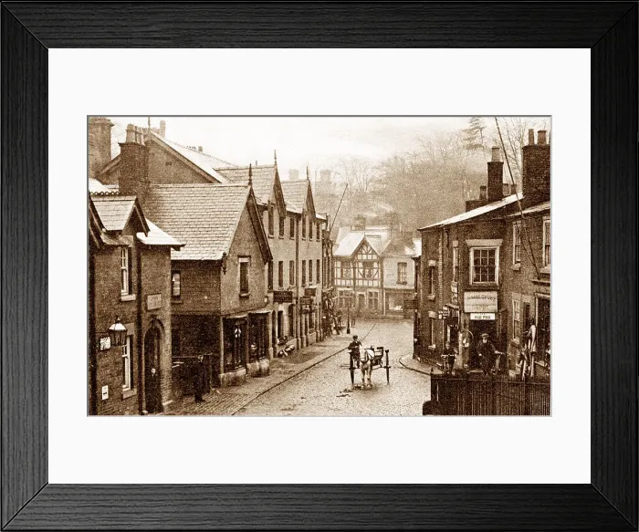 Framed Print : Bridgewater Street, Lymm early 1900's Framed Print : Bridgewater Street, Lymm early 1900's