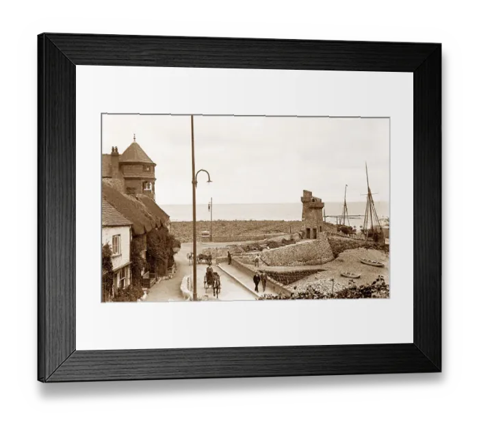 Framed Print : Harbour, Lynmouth early 1900's Framed Print : Harbour, Lynmouth early 1900's