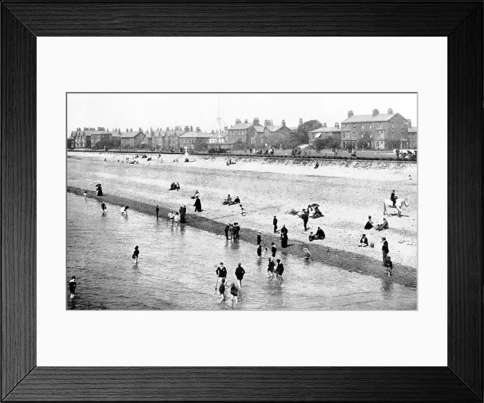 Framed Print : Lytham St Annes beach early 1900's Framed Print : Lytham St Annes beach early 1900's