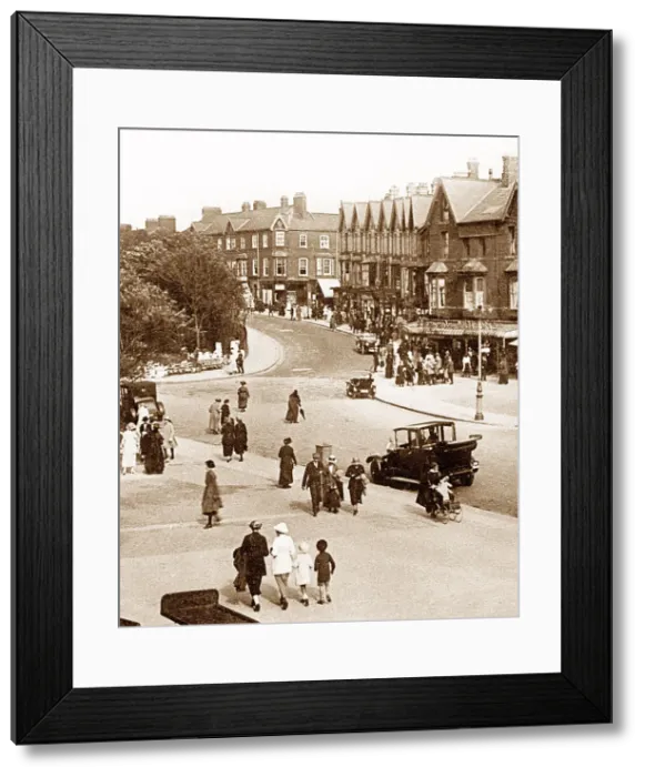 Framed Print : Lytham St. Annes Square and Crescent probably 1920s Framed Print : Lytham St. Annes Square and Crescent probably 1920s