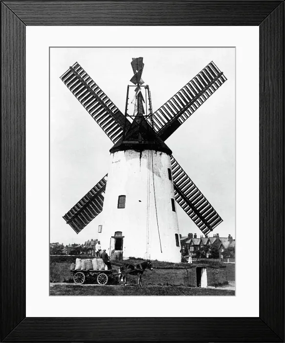 Framed Print : Windmill, Lytham St Annes early 1900's Framed Print : Windmill, Lytham St Annes early 1900's