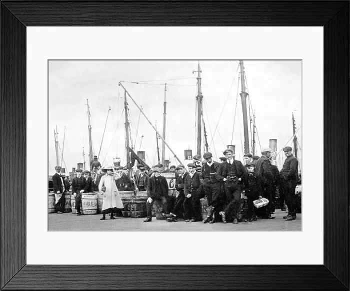 Framed Print : Blyth Fish Quay early 1900s Framed Print : Blyth Fish Quay early 1900s
