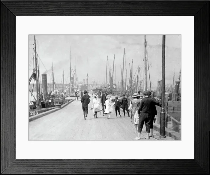 Framed Print : Blyth Fish Quay early 1900s Framed Print : Blyth Fish Quay early 1900s