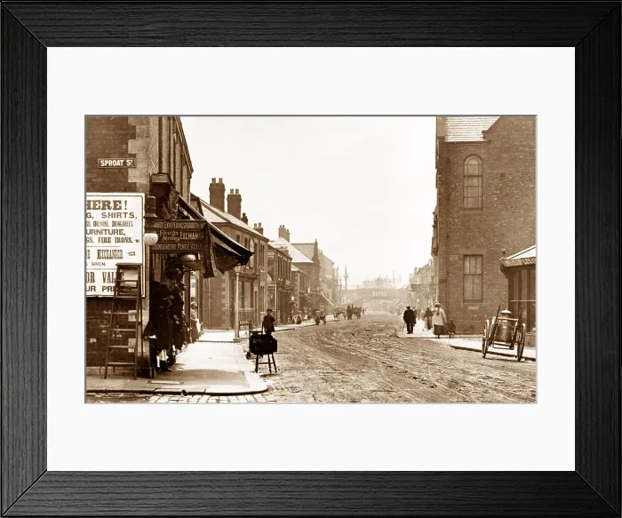 Framed Print : Regent Street, Blyth Northumberland early 1900's Framed Print : Regent Street, Blyth Northumberland early 1900's
