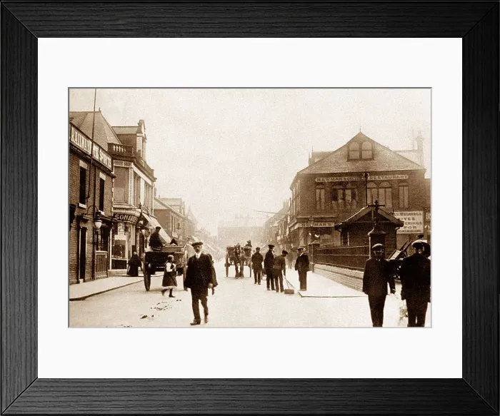 Framed Print : Turner Street, Blyth Northumberland early 1900's Framed Print : Turner Street, Blyth Northumberland early 1900's