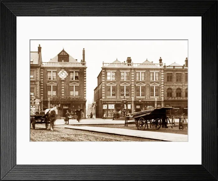 Framed Print : Waterloo Road, Blyth Northumberland early 1900's Framed Print : Waterloo Road, Blyth Northumberland early 1900's