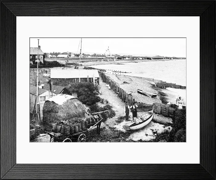 Framed Print : Felpham Beach, Bognor Regis early 1900's Framed Print : Felpham Beach, Bognor Regis early 1900's