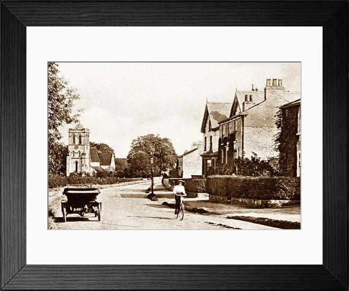 Framed Print : Boston Spa High Street early 1900s Framed Print : Boston Spa High Street early 1900s
