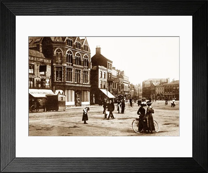 Framed Print : Boston Market Place early 1900s Framed Print : Boston Market Place early 1900s