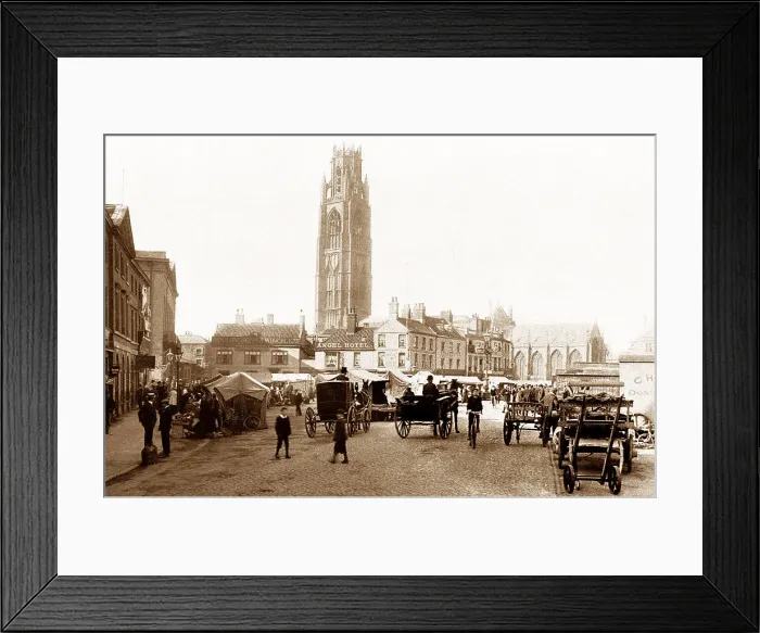 Framed Print : Boston Market Place early 1900s Framed Print : Boston Market Place early 1900s