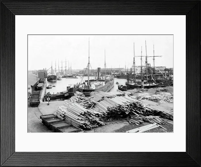 Framed Print : Docks, Boston Framed Print : Docks, Boston