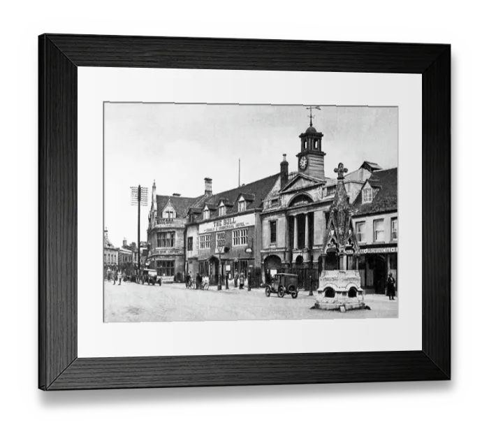 Framed Print : Market Place, Bourne Framed Print : Market Place, Bourne