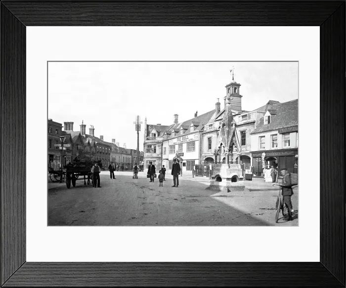 Framed Print : Market Place, Bourne Framed Print : Market Place, Bourne