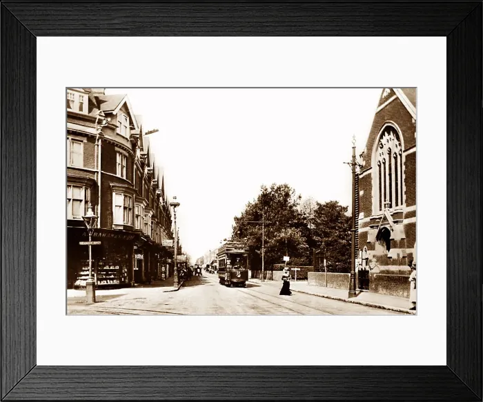 Framed Print : Bournemouth Westbourne Seamoor Road early 1900s Framed Print : Bournemouth Westbourne Seamoor Road early 1900s