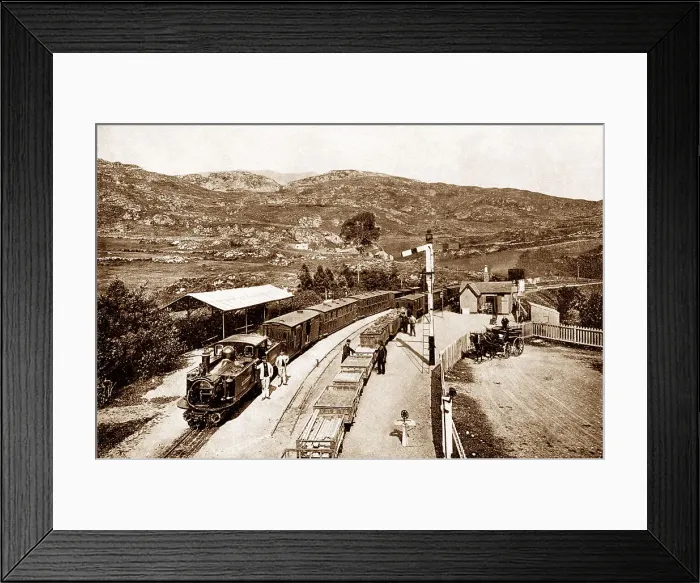 Framed Print : Ffestiniog Railway Tan-y-Bwlch Station early 1900s Framed Print : Ffestiniog Railway Tan-y-Bwlch Station early 1900s