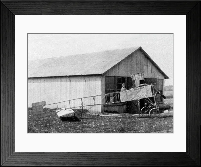 Framed Print : Filey Bleriot Aeroplane early 1900s Framed Print : Filey Bleriot Aeroplane early 1900s