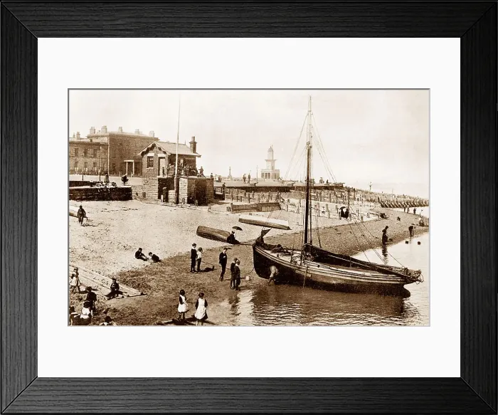 Framed Print : Fleetwood Beach early 1900s Framed Print : Fleetwood Beach early 1900s
