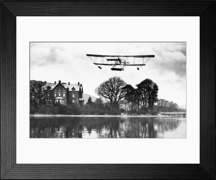 Framed Print : Lake Windermere hydroplane early 1900s Framed Print : Lake Windermere hydroplane early 1900s