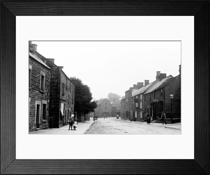Framed Print : Winster Main Street near Matlock early 1900s Framed Print : Winster Main Street near Matlock early 1900s
