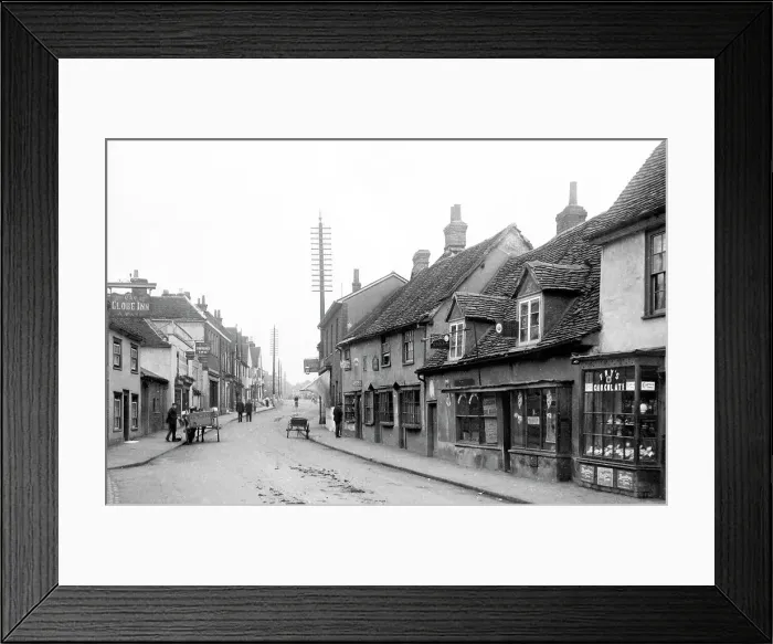 Framed Print : Witham High Street early 1900s Framed Print : Witham High Street early 1900s