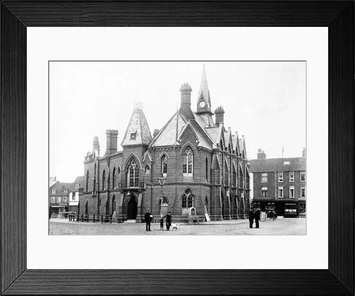 Framed Print : Wokingham Town Hall early 1900s Framed Print : Wokingham Town Hall early 1900s