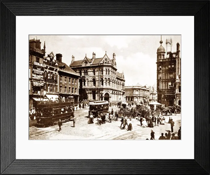 Framed Print : Queen Square, Wolverhampton Framed Print : Queen Square, Wolverhampton