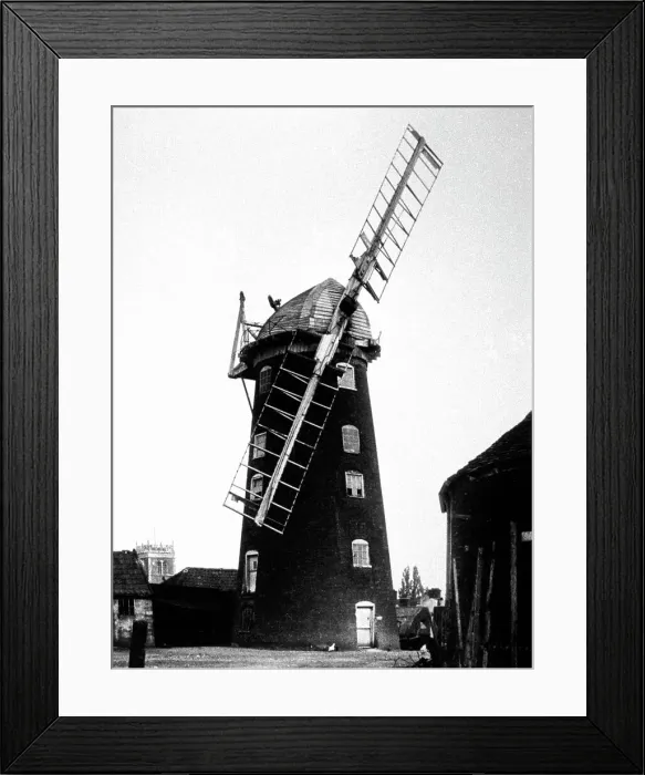 Framed Print : Woodbridge Windmill early 1900s Framed Print : Woodbridge Windmill early 1900s