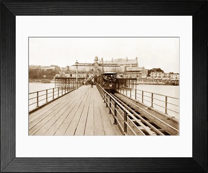 Framed Print : Southend-on-Sea Pier and Tramway early 1900s Framed Print : Southend-on-Sea Pier and Tramway early 1900s
