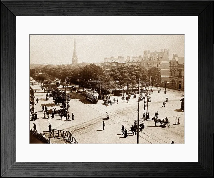 Framed Print : Southport London Square early 1900s Framed Print : Southport London Square early 1900s
