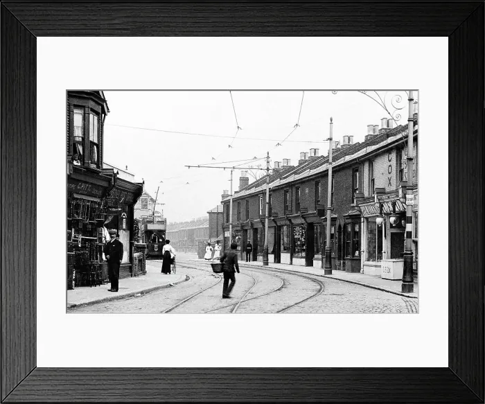 Framed Print : Southsea Highland Road early 1900s Framed Print : Southsea Highland Road early 1900s
