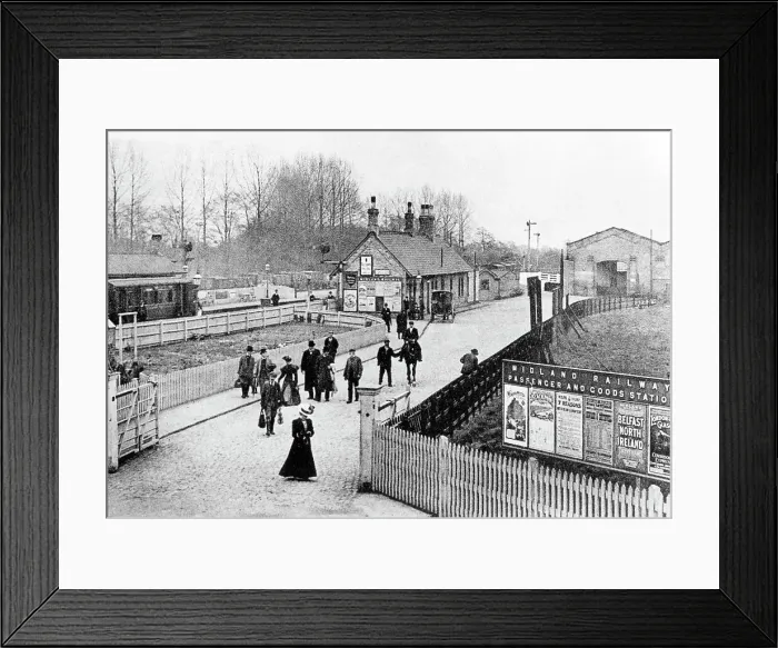 Framed Print : Southwell Midland Railway Station early 1900s Framed Print : Southwell Midland Railway Station early 1900s