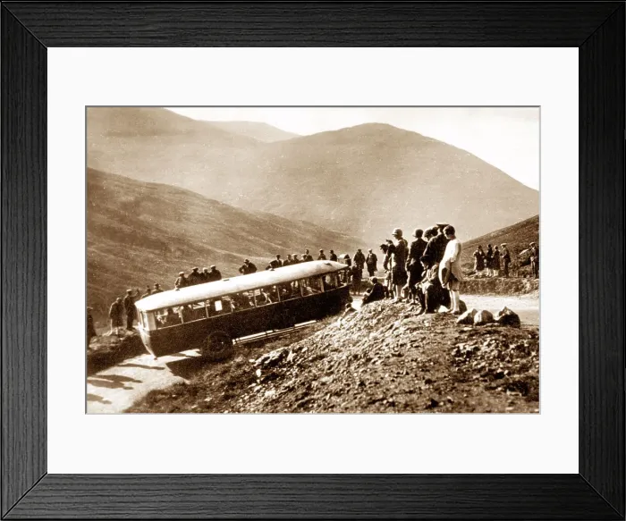 Framed Print : Braemar Devil's Elbow probably 1920s Framed Print : Braemar Devil's Elbow probably 1920s