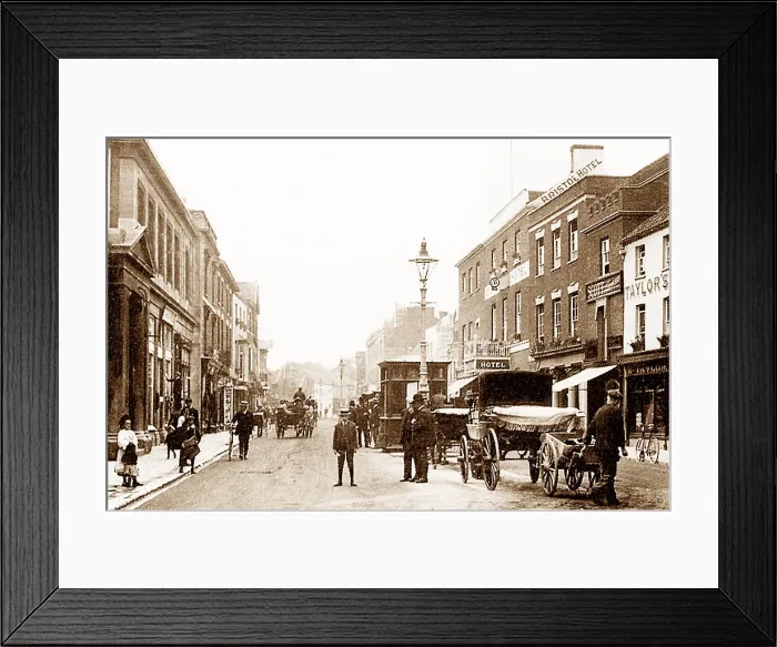Framed Print : Bridgwater High Street early 1900s Framed Print : Bridgwater High Street early 1900s
