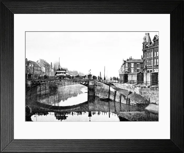 Framed Print : Bridge and Quay, Bridgwater Framed Print : Bridge and Quay, Bridgwater