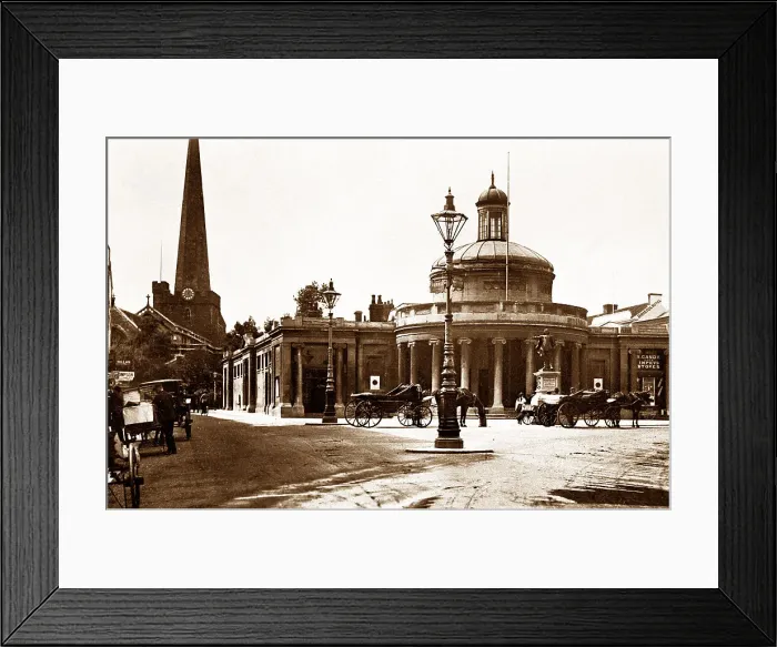Framed Print : Bridgwater Cornhill early 1900s Framed Print : Bridgwater Cornhill early 1900s