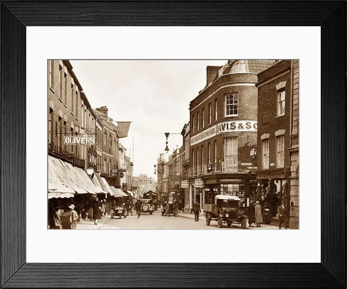 Framed Print : Bridgwater Fore Street probably 1920s Framed Print : Bridgwater Fore Street probably 1920s