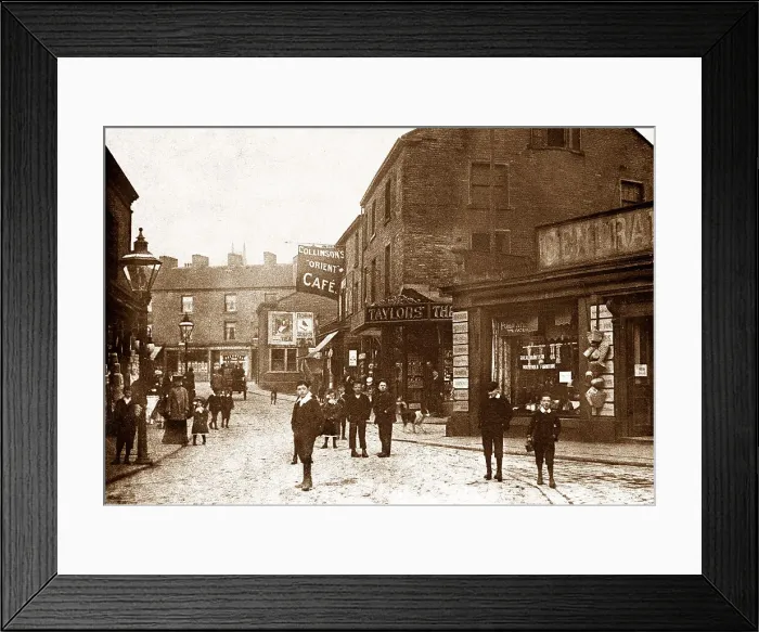 Framed Print : Brighouse Briggate early 1900s Framed Print : Brighouse Briggate early 1900s
