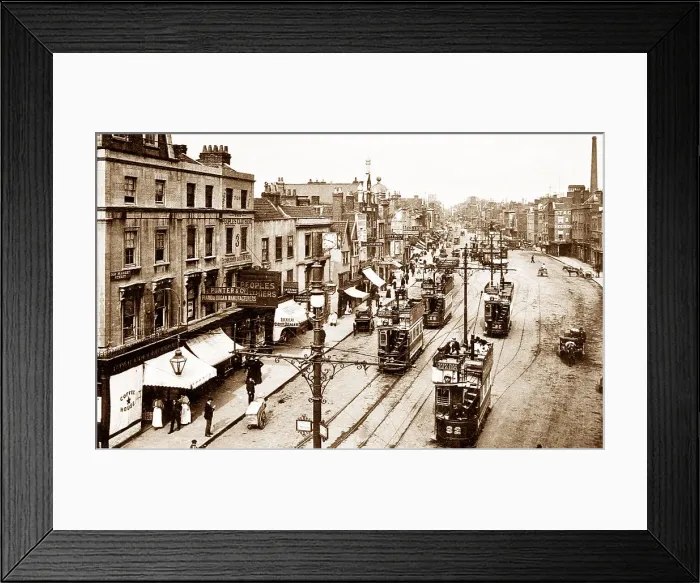 Framed Print : Bristol Old Market Street early 1900s Framed Print : Bristol Old Market Street early 1900s