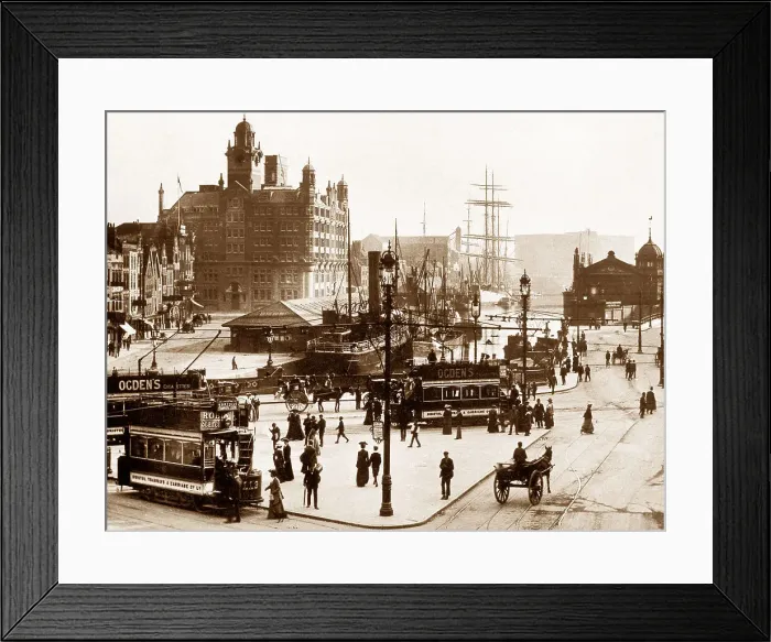Framed Print : Bristol St. Augustine's Bridge early 1900s Framed Print : Bristol St. Augustine's Bridge early 1900s