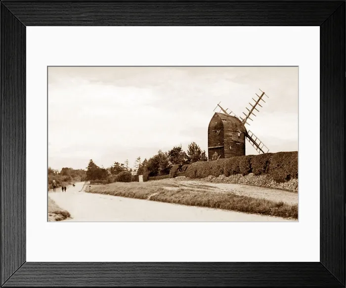Framed Print : Bromley Keston Windmill early 1900s Framed Print : Bromley Keston Windmill early 1900s