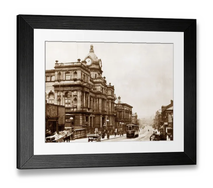 Framed Print : Burnley Town Hall early 1900s Framed Print : Burnley Town Hall early 1900s